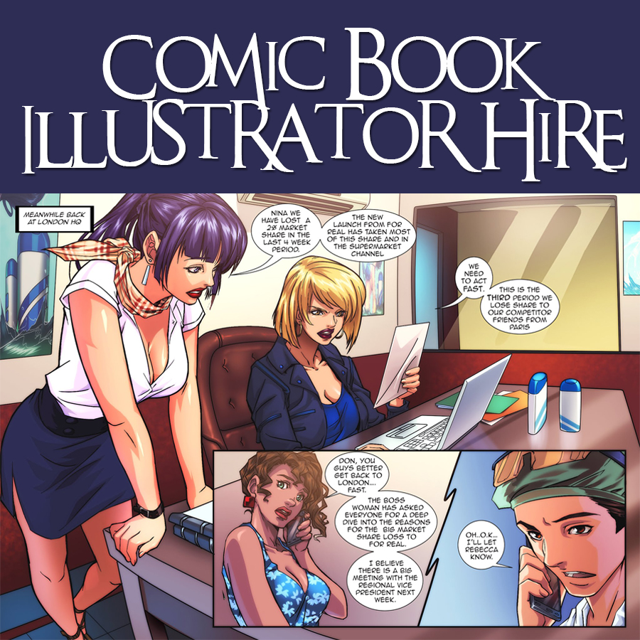 Comic book illustrator | Comic book artist for hire I freelance comic artist
