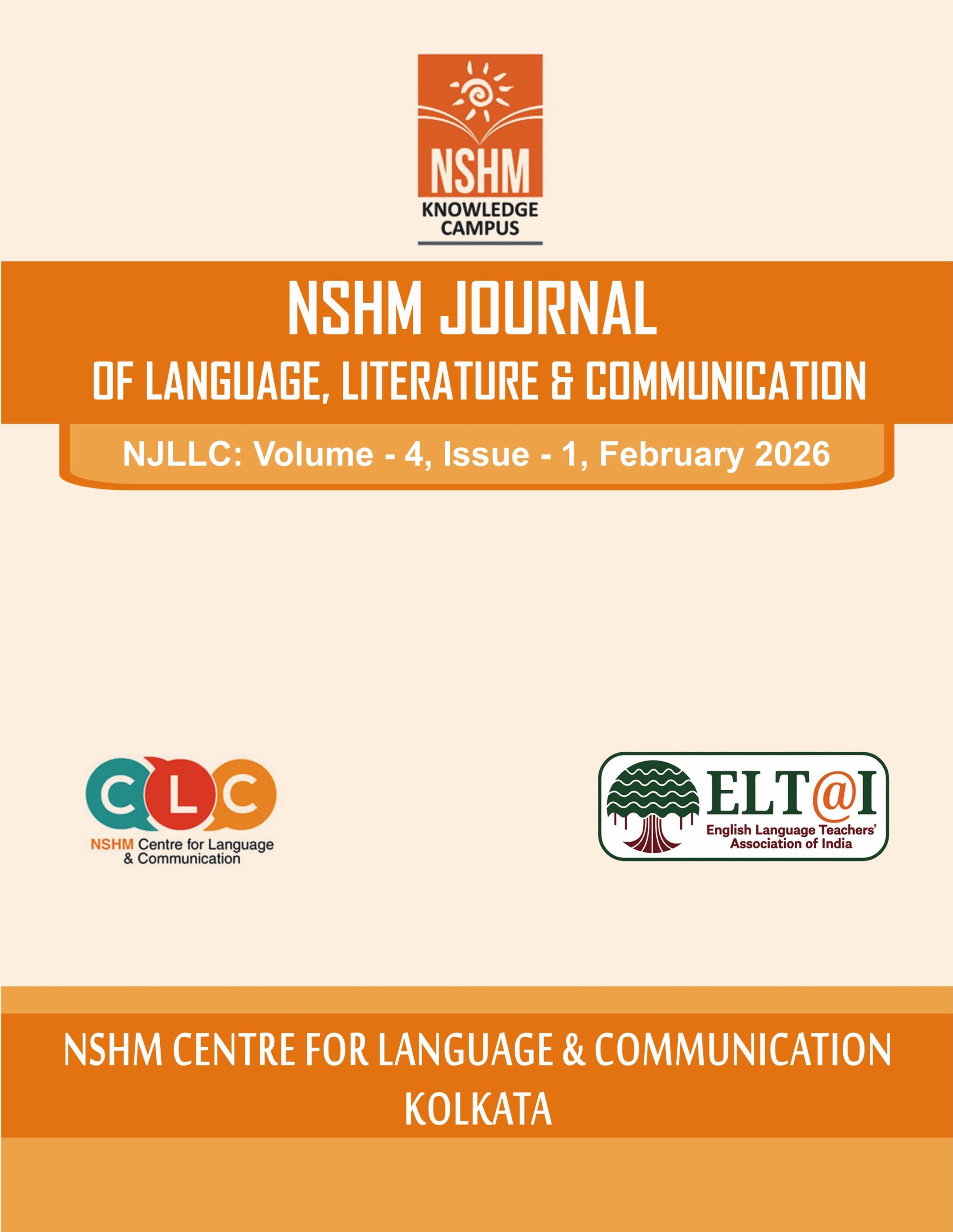 NSHM Journal 2026 book cover